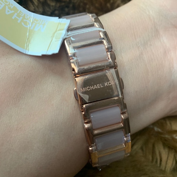 Michael Kors Kinley Three Hand Blush Rose Gold 6432 new in box main image 5